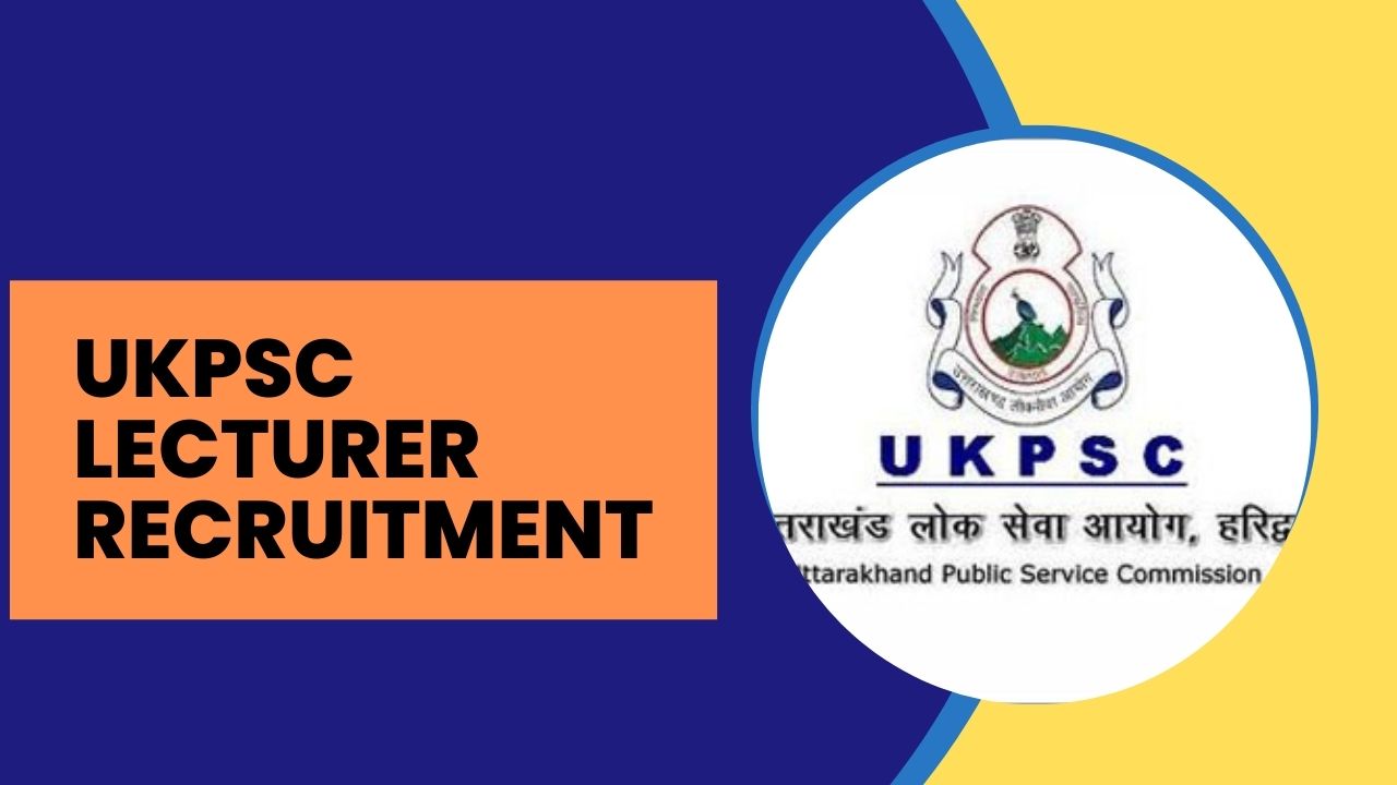 ukpsc lecturer vacancy 2025